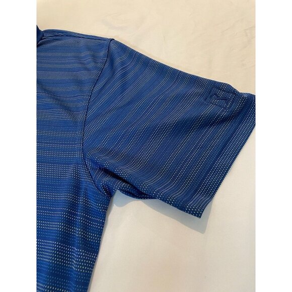 PGA Tour Men's Polo Shirt Short Sleeve Athletic Sportswear Blue Stripe XXL - Picture 5 of 12